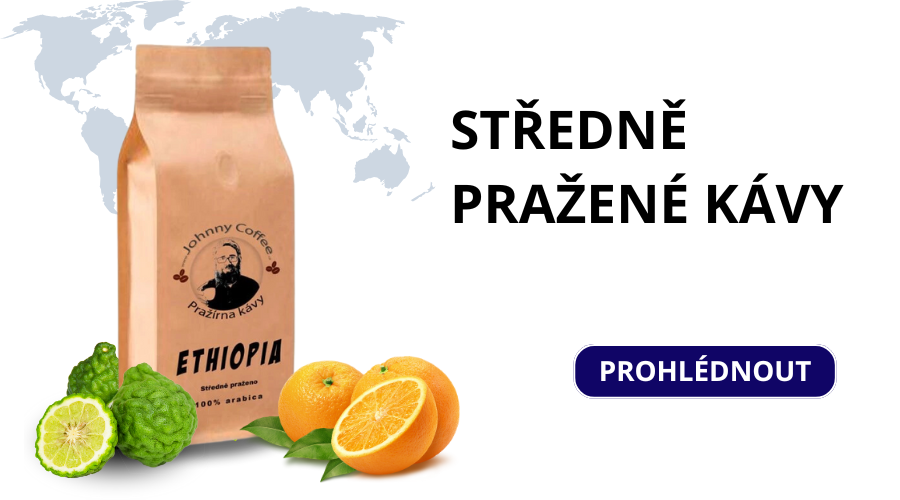 Středně pražená káva